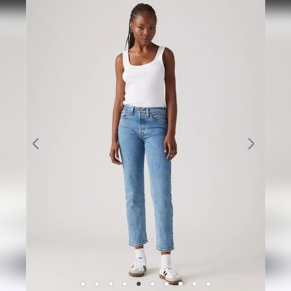 Levi's Wedgie Straight Fit Button Fly High Rise  Women's Jeans Size 28 - Picture 11 of 12